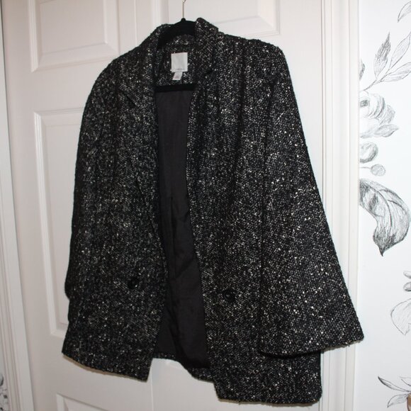 Cape Coat Boucle Grey Small - Picture 1 of 9